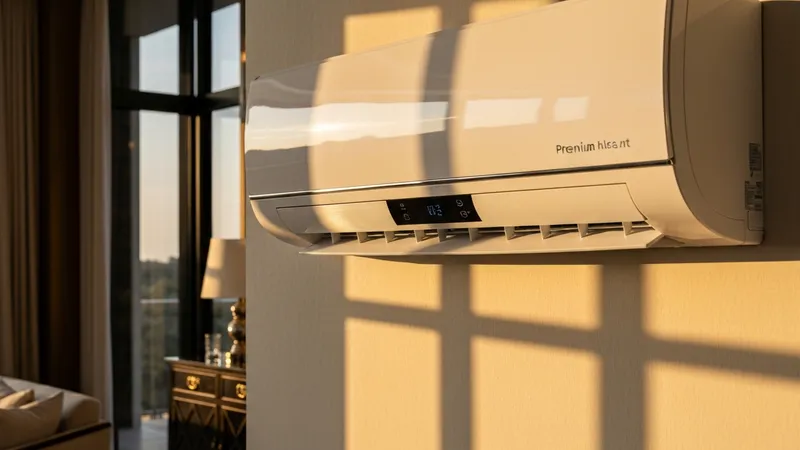 Unité extérieure Climatisation sur façade maison