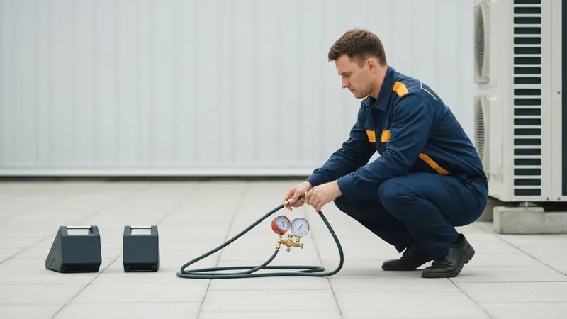 Vérification de la charge en réfrigérant